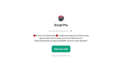 Script Pro - Easily Create YouTube Scripts