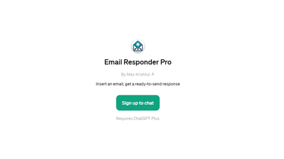Email Responder Pro - Expert in Email Replies