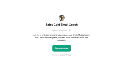 Sales Cold Email Coach - Craft Compelling Cold Emails